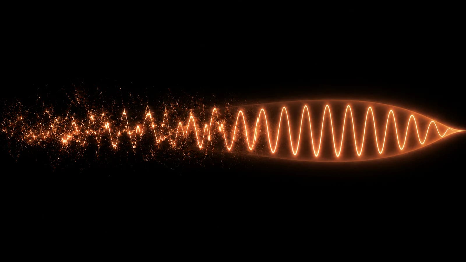 Illustration of a quantum decoherence concept.
